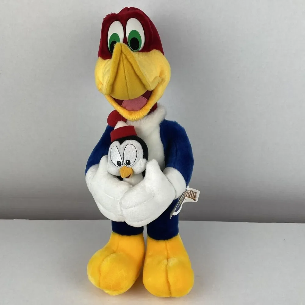 Universal Studios Woody Woodpecker and Chilly Willy Plush 18.5”